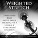 Title 'Weighted Stretch' with text and a graphic of two weighted balls inside an inflatable anal plug.