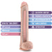 Au Naturel Daddy Dildo with product features
