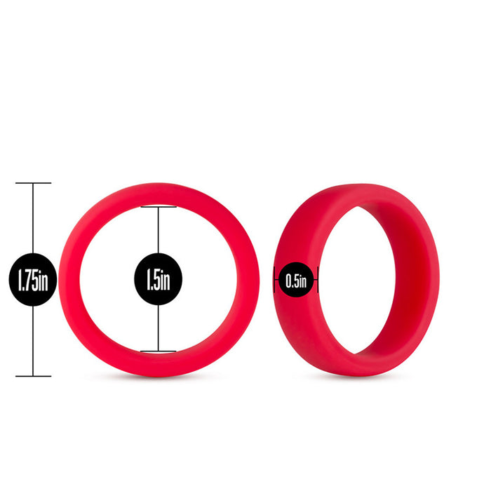 Performance Silicone GoPro Cock Ring - Red