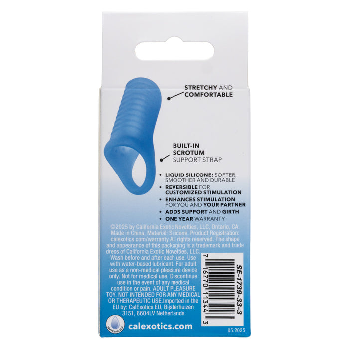 Rear of packaging for Basic Essentials Liquid Silicone Pleasure Enhancer