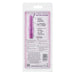 Back of product packaging for CalExotics First Time Softee Pleaser on a white background