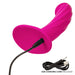 CalExotics SE-4299-10-3 G-Ride Easy Ride hot pink realistic silicone dildo with curved shaft and bulbed base