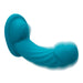 CalExotics SE-4299-15-3 G-Ride Long Haul vibrating turquoise dildo with ridged shaft and grinding pad