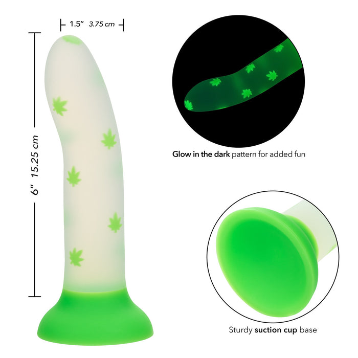CalExotics Glow Stick Leaf Dildo features and measurements