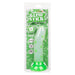 Front of packaging for CalExotics Glow Stick Leaf silicone dildo