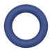 Blue silicone ring on a white background
