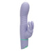 Side view of Love Bunny Thrusting Bunny purple silicone vibrator
