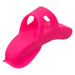 Back view of Neon Vibes The Nubby Vibe hot pink finger vibrator