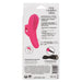 Back of packaging for CalExotics Neon Vibes The Nubby Vibe rechargeable silicone finger vibrator