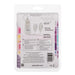 Back view of packaging for CalExotics Pocket Exotics vibrating double silver bullets, showing product details, text, and a barcode on a white background.