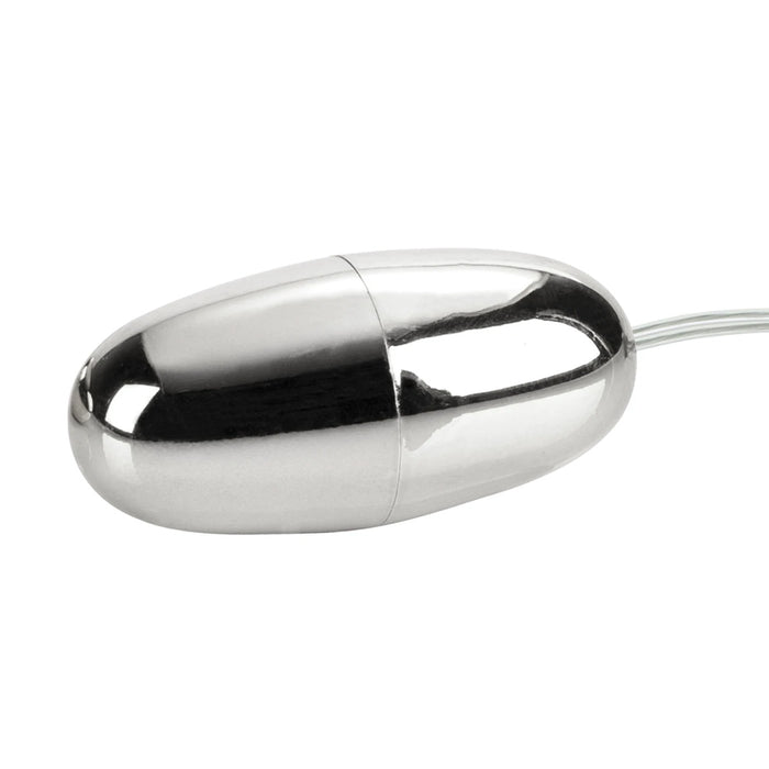 Close up of corded silver bullet vibrator
