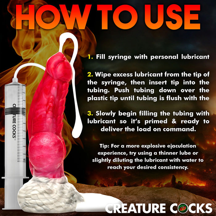 How To Use Creature Cocks Resurrector Phoenix Squirting Silicone Dildo