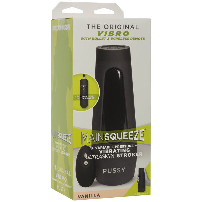 Main Squeeze The Original Vibro ULTRASKYN Stroker - Pussy - Vanilla