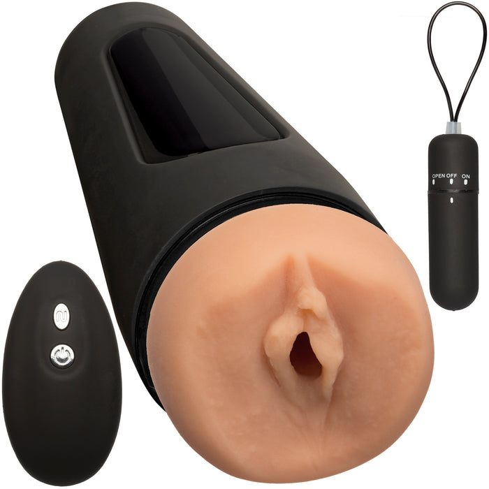 Main Squeeze The Original Vibro ULTRASKYN Stroker - Pussy - Vanilla