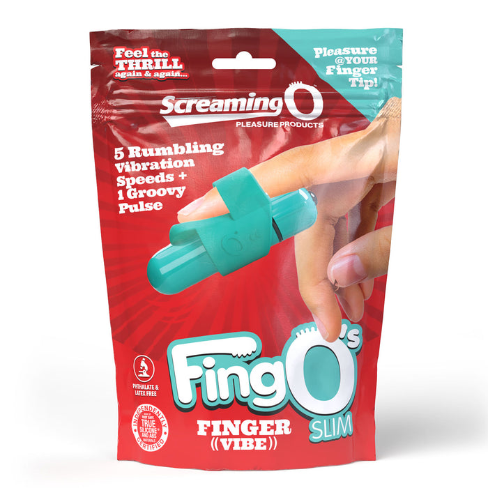 FingO Slim 4B Finger Vibrator - Kiwi