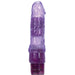 Realistic purple vibrator on white background