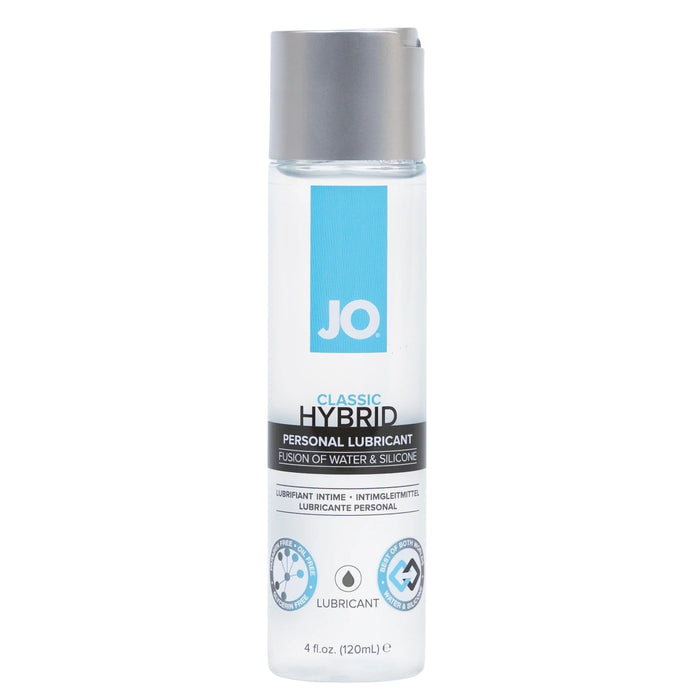 JO Classic Hybrid personal lubricant 4 oz bottle on a white background