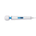 White and blue vibrating Magic Wand Original on a white background