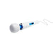 White and blue vibrating Magic Wand Original on a white background