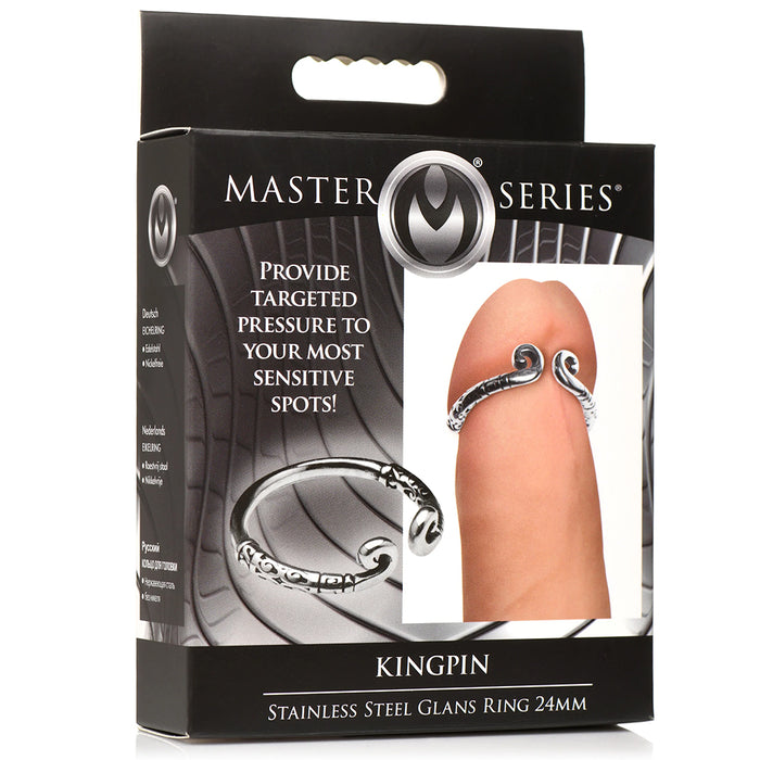 Master Series Kingpin Stainless Steel Glans Ring 24 mm
