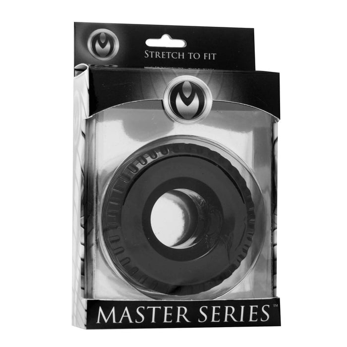 XR Brands AD437 Master Series Tread Ultimate Cock Ring Package Front