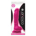 NSN-0403-24 Colours Pleasures Dual Density 8 Inch Pink Silicone Dildo with Suction Cup Package Front