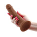 NS Novelties NSN-0401-22 Colours Pleasures Smooth 7 Inch Vibrating Dildo Brown