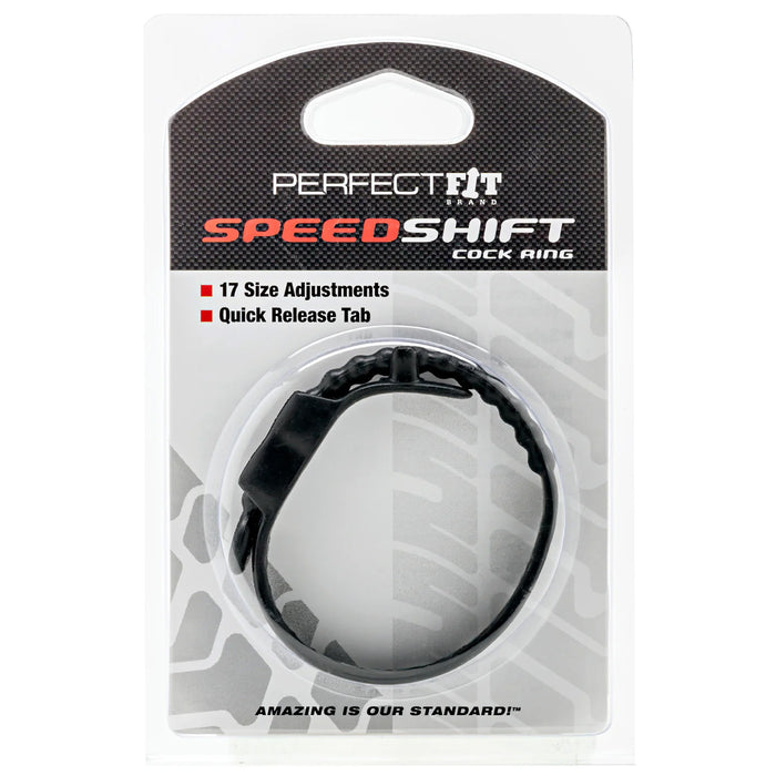 Perfect Fit Brand Speed Shift Cock Ring in packaging