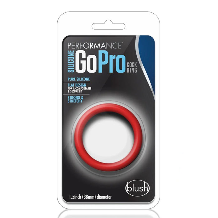 Performance Silicone GoPro Cock Ring - Red