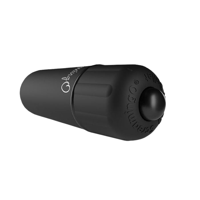 Screaming O BUL4-101BL Soft-Touch Bullets black mini vibrator on white background