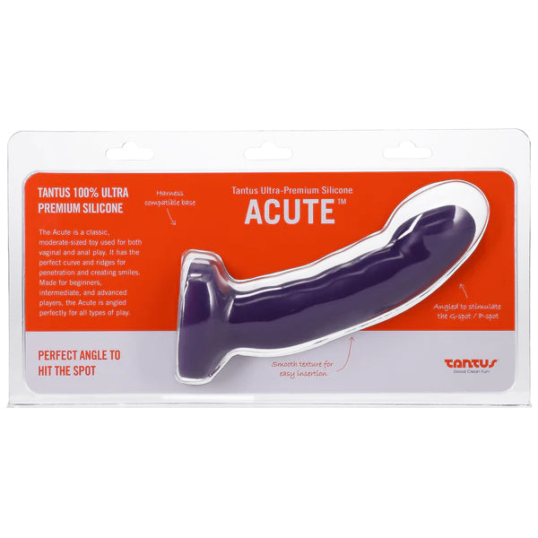 Acute Silicone Dildo - Midnight Purple