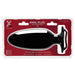 Black Xplay Finger Grip anal plug in red packaging on a white background