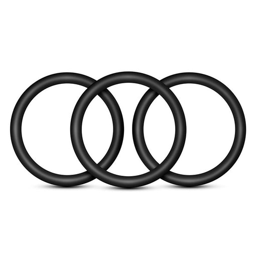 Blush BL-71815 Performance VS1 Pure Premium Silicone Cock Rings - Medium - Black