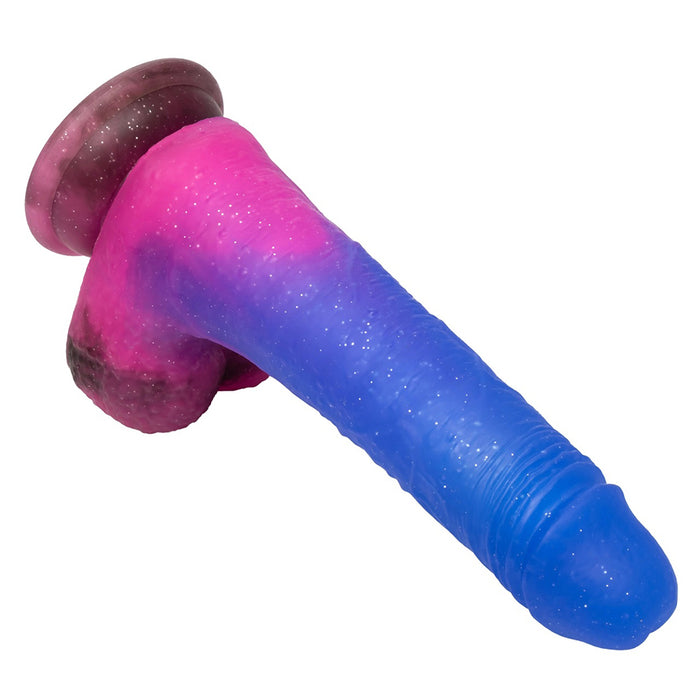 Naughty Bits Ombre Hombre Sparkly Vibrating Dildo