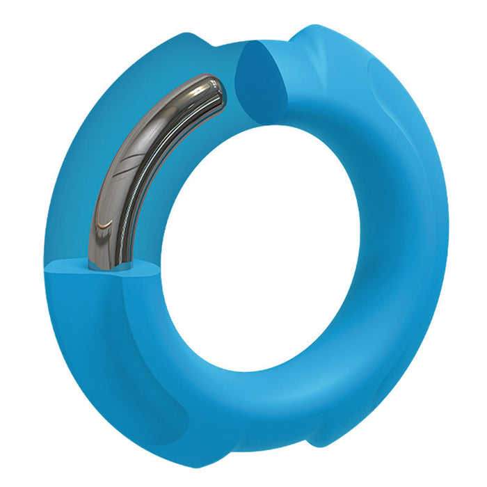 Doc Johnson 0690-36-BX OptiMALE FlexiSteel Silicone C-Ring 35 mm - Blue