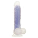 Evolved Luminous Glow-In-The-Dark Realistic Purple Dildo