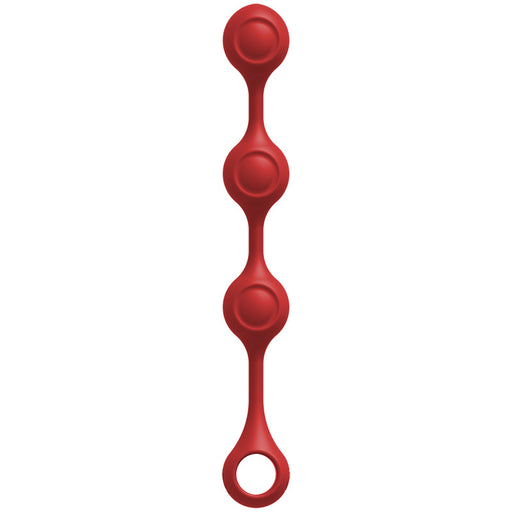 Doc Johnson 2401-57-CD Kink Weighted Silicone Anal Balls Red