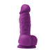 Colours Pleasures 4 Inch Realistic Silicone Dildo - Purple