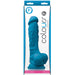 Colours Pleasures 7 Inch Silicone Dildo - Blue - Box