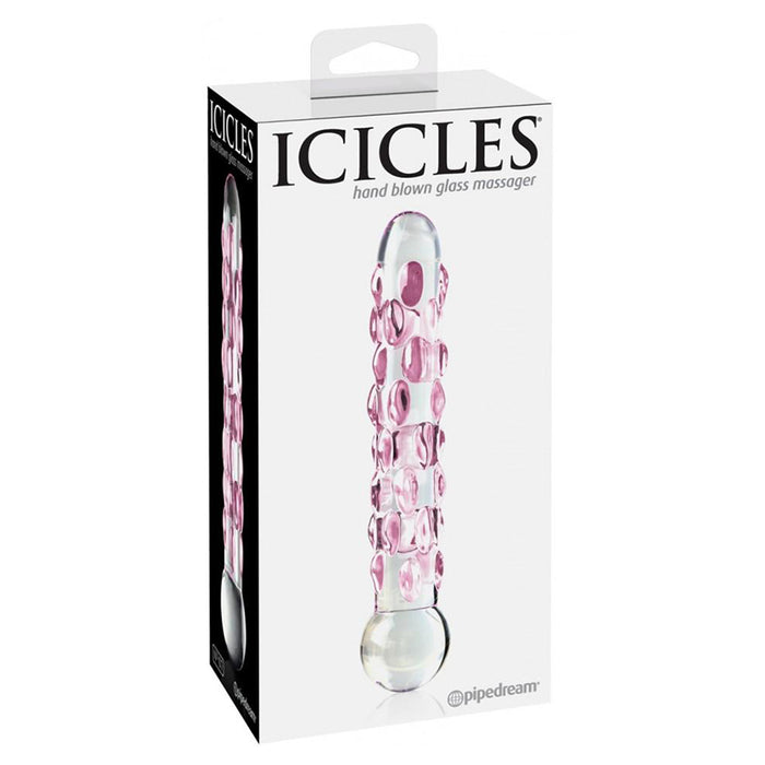 Icicles No. 07 Bumpy Glass Dildo - Box