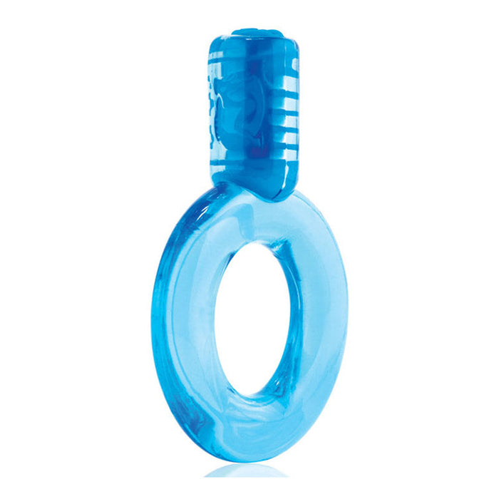 Screaming O GO-BU-110 GO Vibe Ring Disposable Cock Ring- Blue