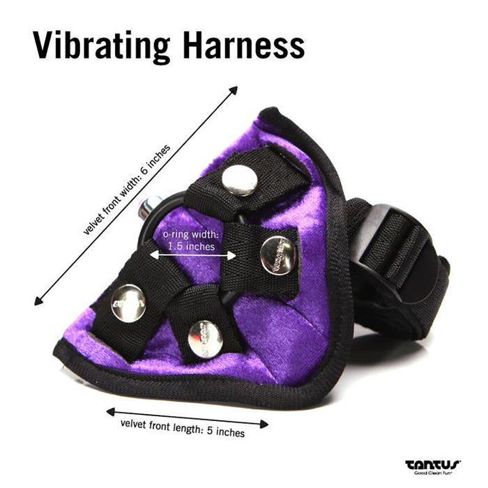 Tantus Sport Kit Vibrating Strap-On Set - Midnight Purple