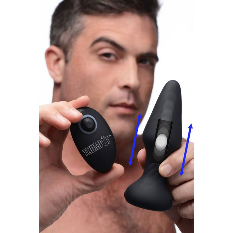 mini anal vibrator ThunderPlugs Pulsing Silicone Butt Plug main image 1